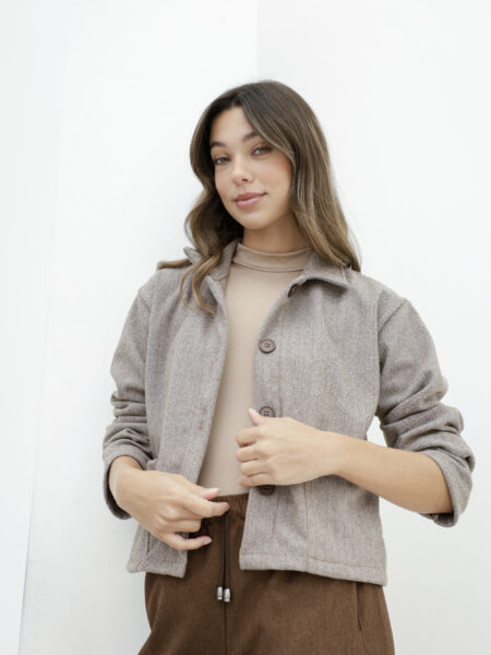 Camisaco Paño Espiga Corto
