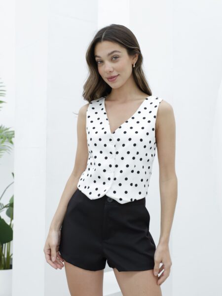 Chaleco Lunares Caty